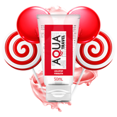 AQUA TRAVEL - WATER-BASED LUBRICANT LOLLIPOP FLAVOR - 50 ML